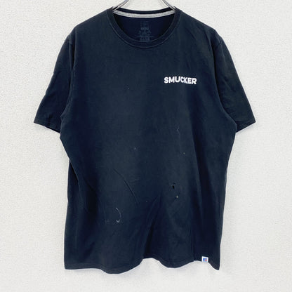 RUSSELL ATHLETIC　ラッセル 　半袖プリントTシャツ　黒　ブラック　XLサイズ
