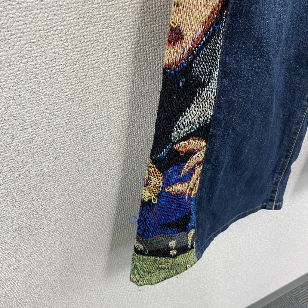 Wrangler　ラングラー　Disney　フレアデニムパンツ/ジーンズ　ディズニーデザイン　再構築　インディゴ　31サイズ