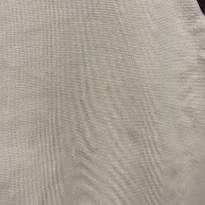 adidas　アディダス　半袖プリントTシャツ　茶色　ブラウン　ライトベージュ　バイカラー　Lサイズ