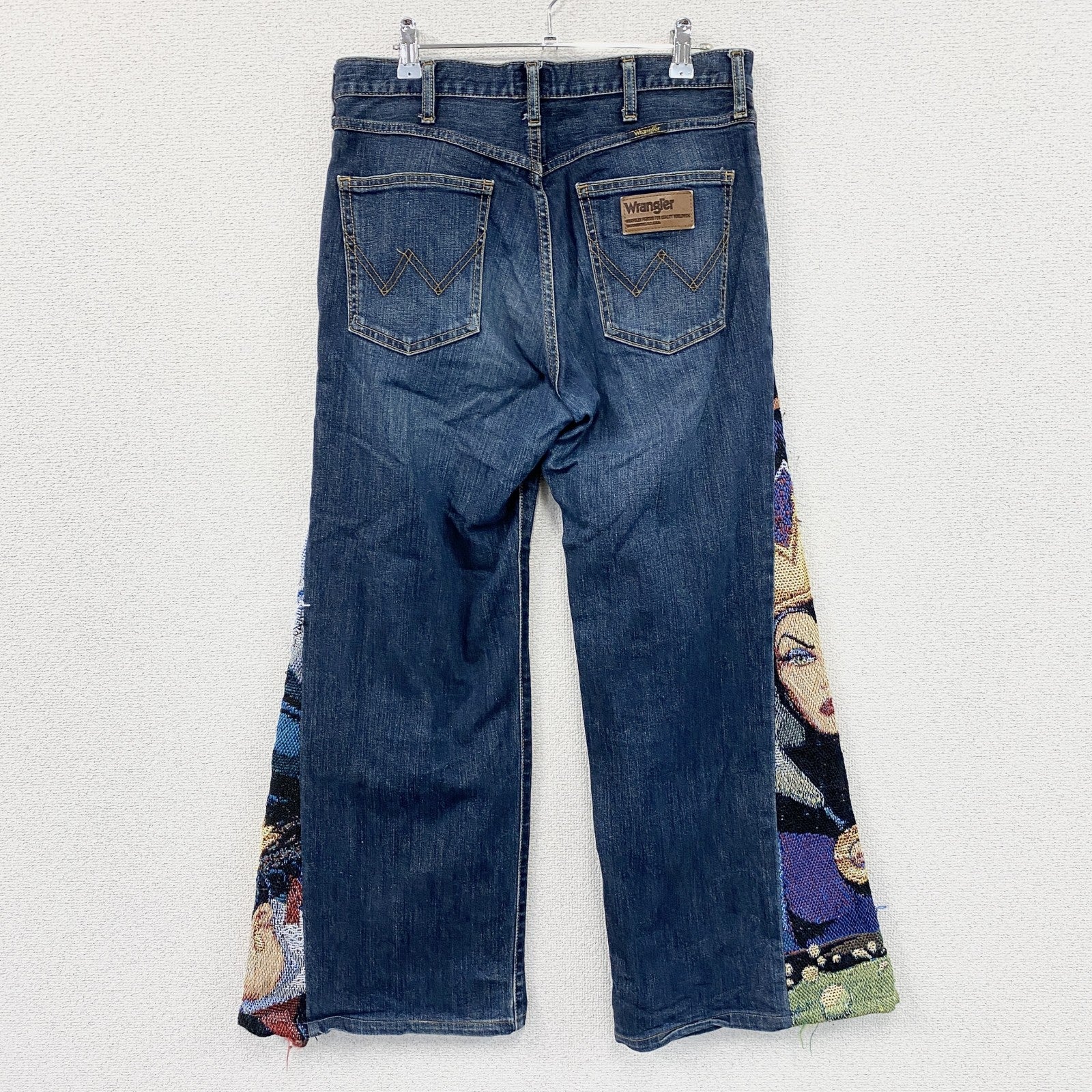 Wrangler　ラングラー　Disney　フレアデニムパンツ/ジーンズ　ディズニーデザイン　再構築　インディゴ　31サイズ