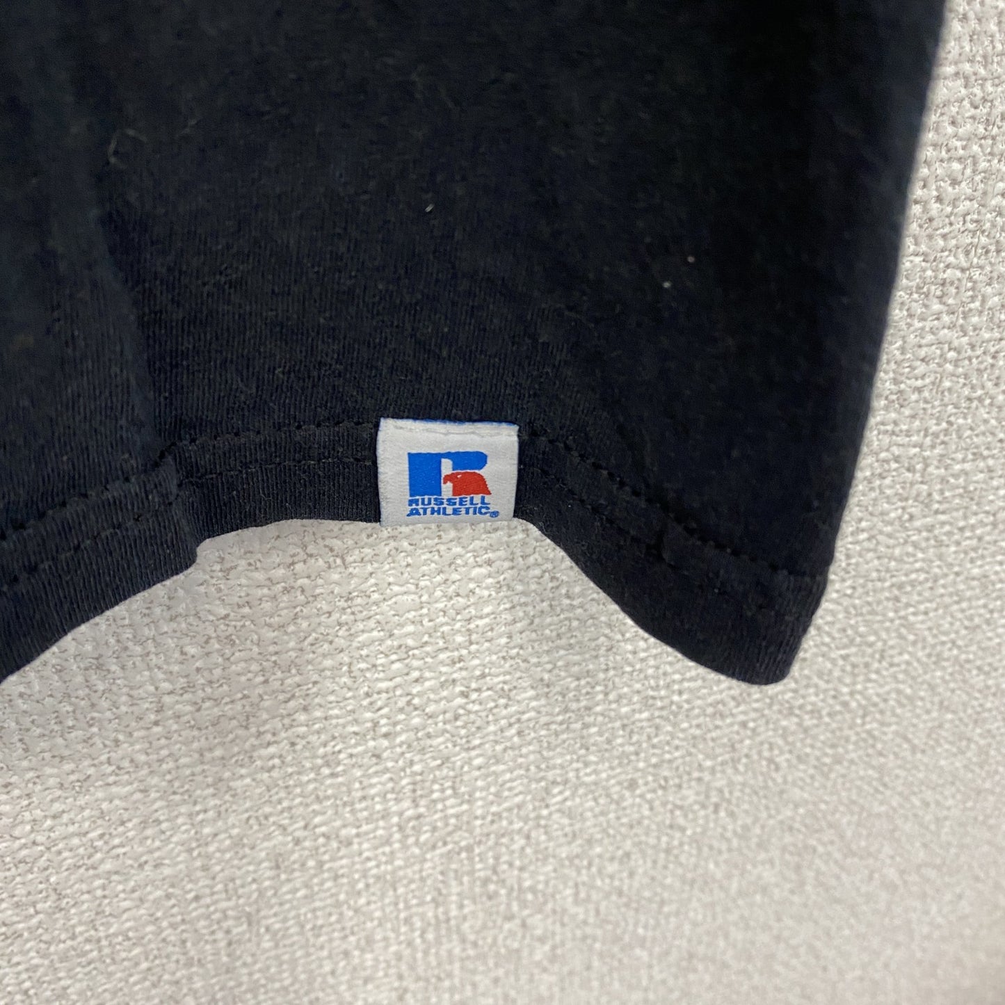 RUSSELL ATHLETIC　ラッセル 　半袖プリントTシャツ　黒　ブラック　XLサイズ