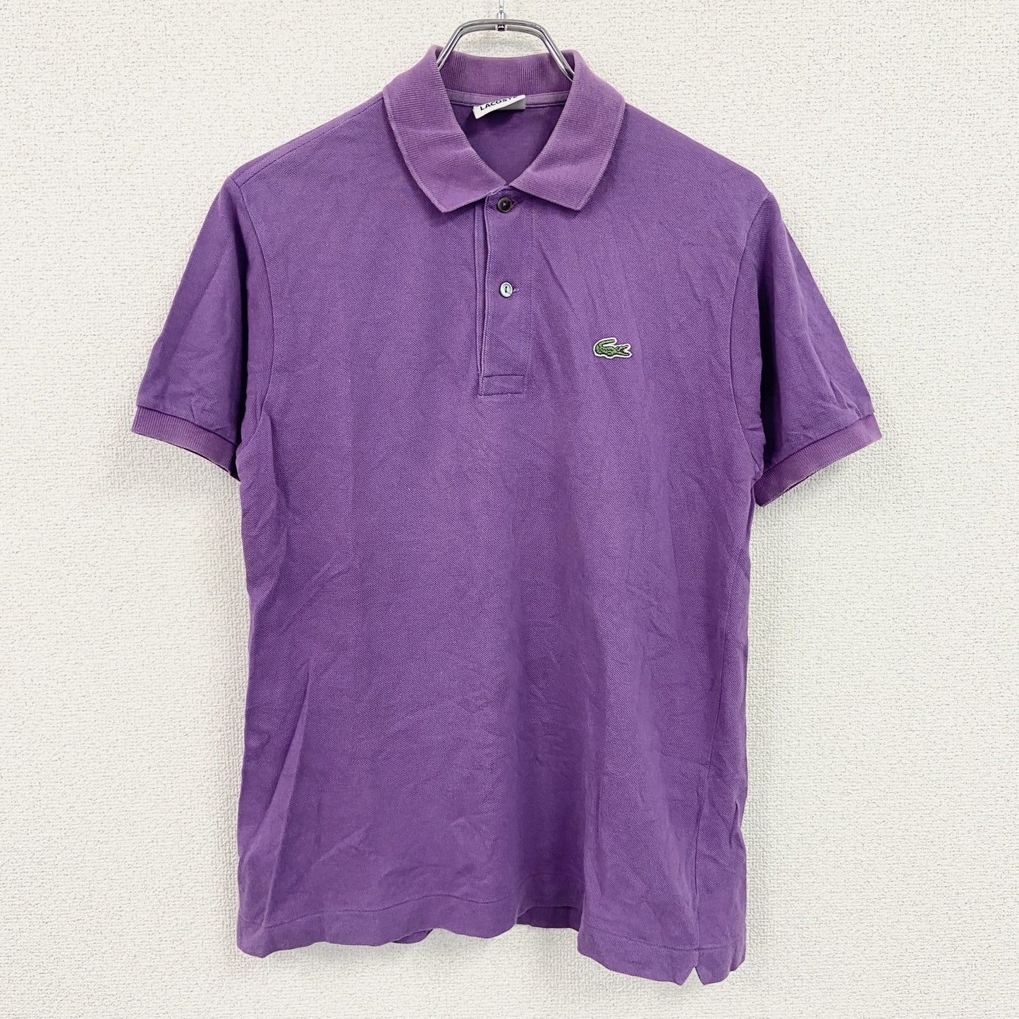 LACOSTE　ラコステ　半袖ポロシャツ　紫　パープル　3サイズ