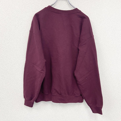 GILDAN　ギルダン　スウェット/トレーナー　4連プリント　ワインレッド　Lサイズ