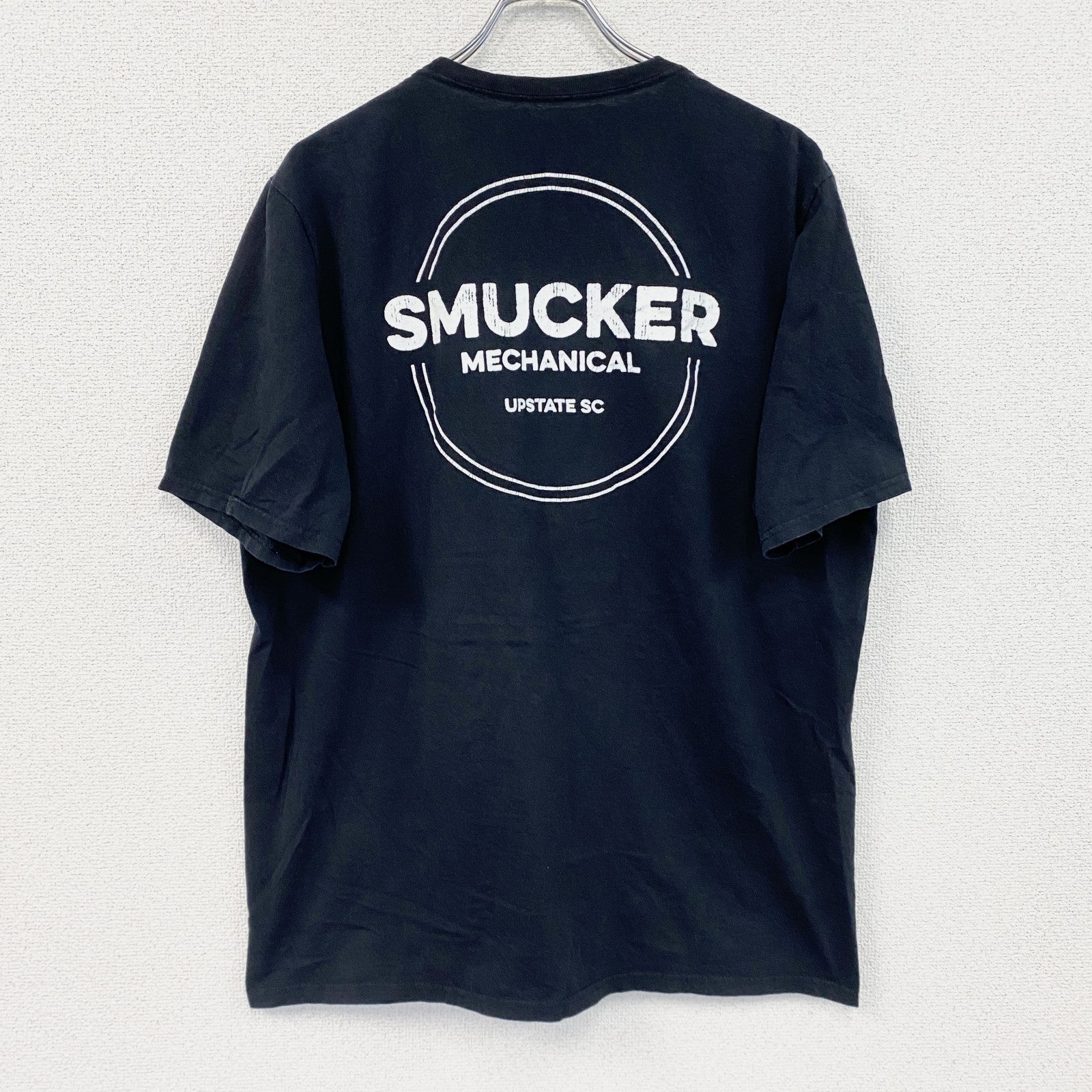 RUSSELL ATHLETIC　ラッセル 　半袖プリントTシャツ　黒　ブラック　XLサイズ