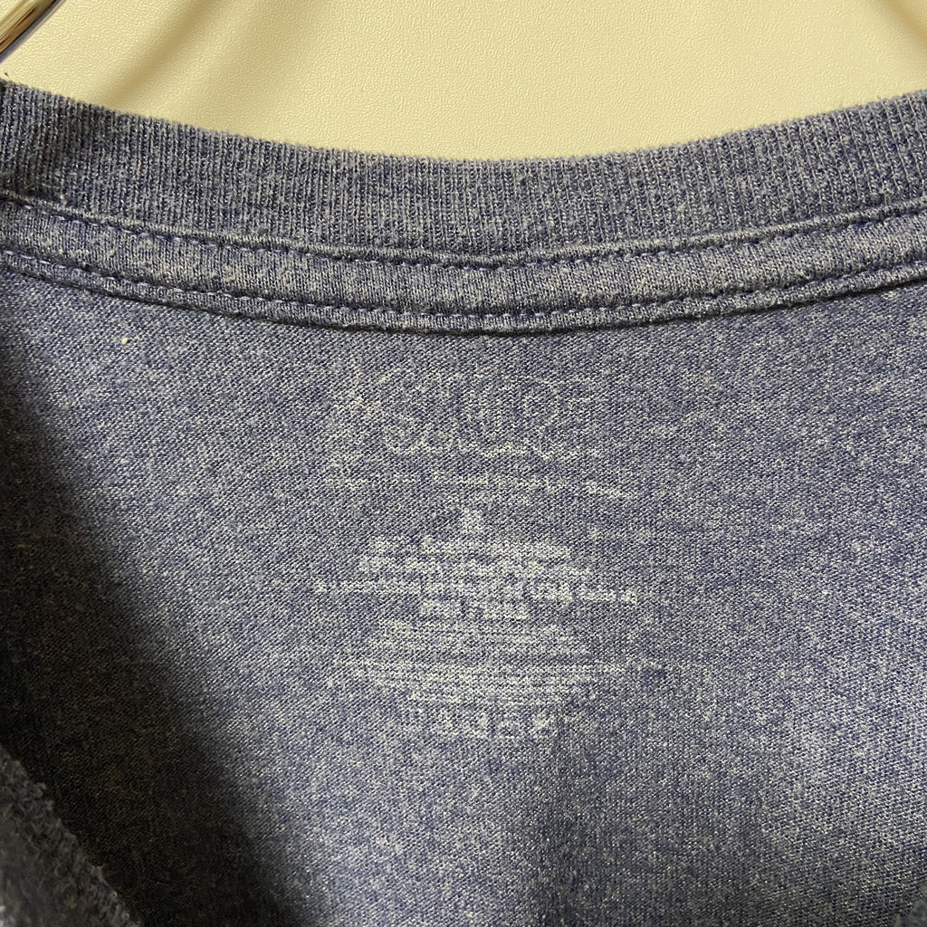 古着 used　SMURF スマーフ　半袖プリントTシャツ　キャラクター　宇宙　クルーネック　ネイビー　レトロデザイン　Mサイズ