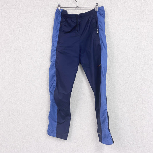 90s　NIKE　ナイキ　NIKE-FIT　ピステパンツ/ウィンドパンツ　スウッシュロゴ　紺　ネイビー　Sサイズ