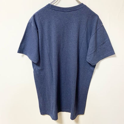 古着 used　SMURF スマーフ　半袖プリントTシャツ　キャラクター　宇宙　クルーネック　ネイビー　レトロデザイン　Mサイズ
