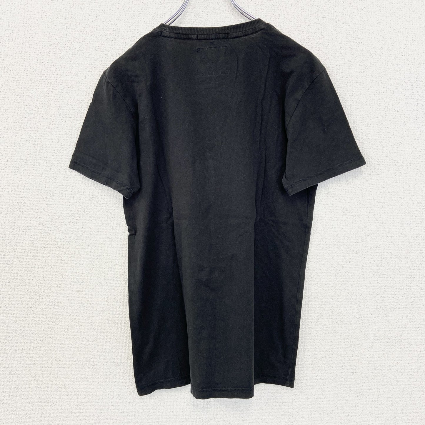古着 used　Esprit　エスプリ　半袖プリントTシャツ　OAKLAND　ウルフ　カジュアル　黒　クルーネック　Sサイズ