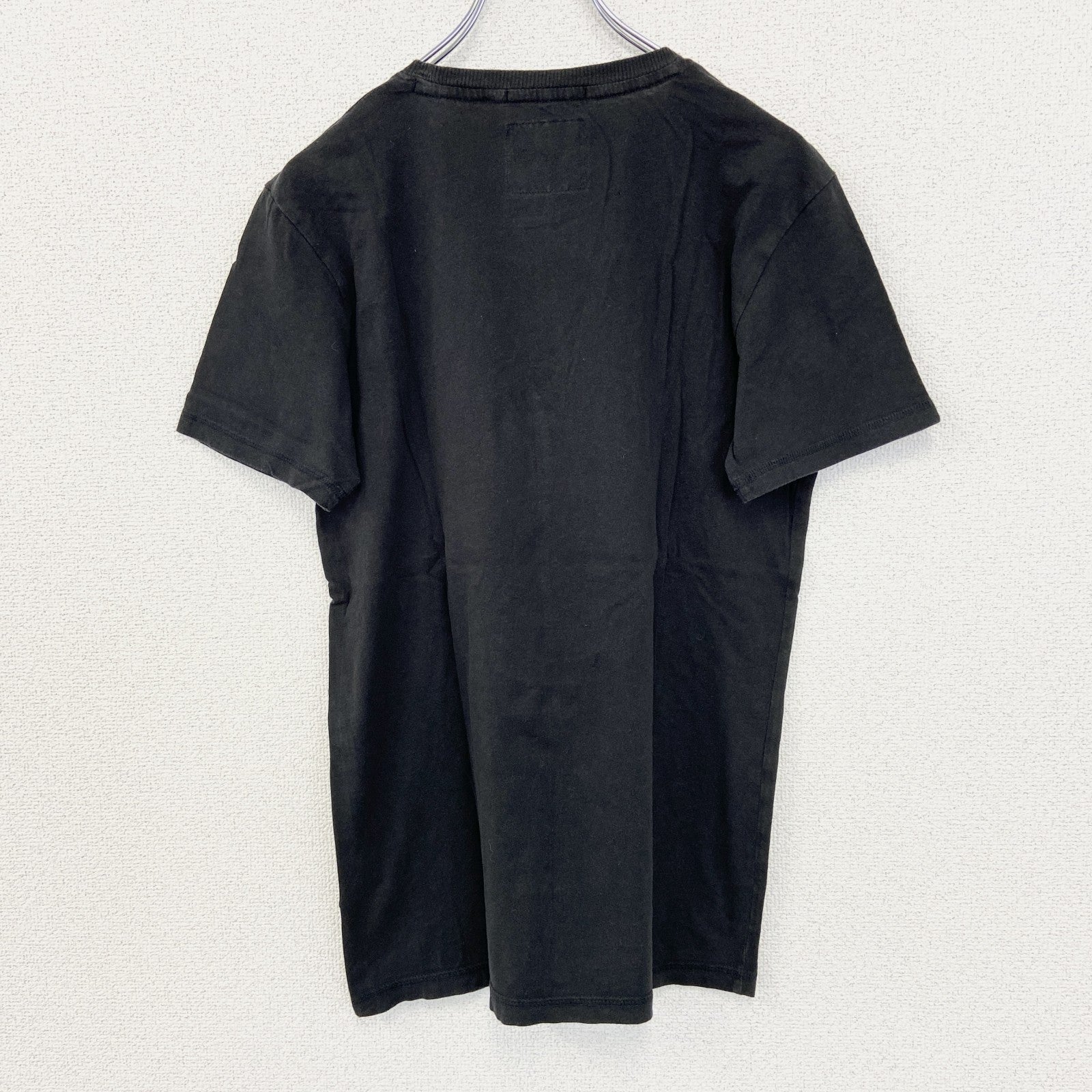 古着 used　Esprit　エスプリ　半袖プリントTシャツ　OAKLAND　ウルフ　カジュアル　黒　クルーネック　Sサイズ