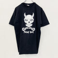 古着 used　FRUIT OF LOOM.　半袖プリントTシャツ　Plant Rock　黒　スカル　クルーネック　Mサイズ