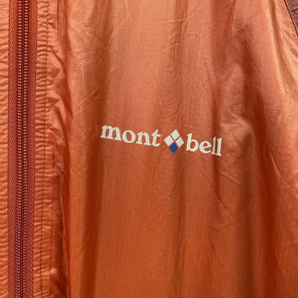 ｍont‐bell　モンベル　ウルトラライトシェルジャケット　ラグランスリーブ　リップストップ　橙色　オレンジ　Mサイズ