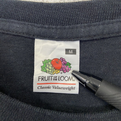 古着 used　FRUIT OF LOOM.　半袖プリントTシャツ　Plant Rock　黒　スカル　クルーネック　Mサイズ