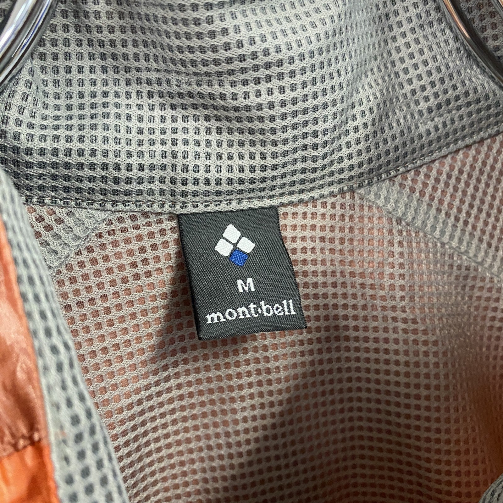 ｍont‐bell　モンベル　ウルトラライトシェルジャケット　ラグランスリーブ　リップストップ　橙色　オレンジ　Mサイズ