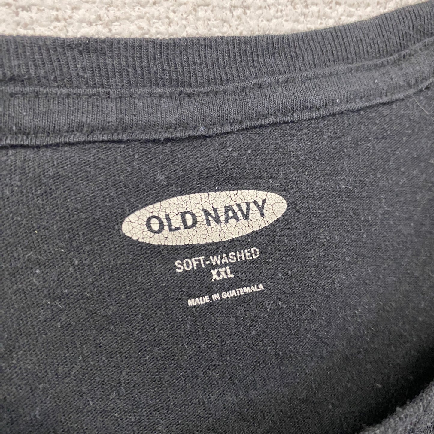 OLD NAVY　オールドネイビー 　半袖プリントTシャツ　黒　ブラック　2XLサイズ