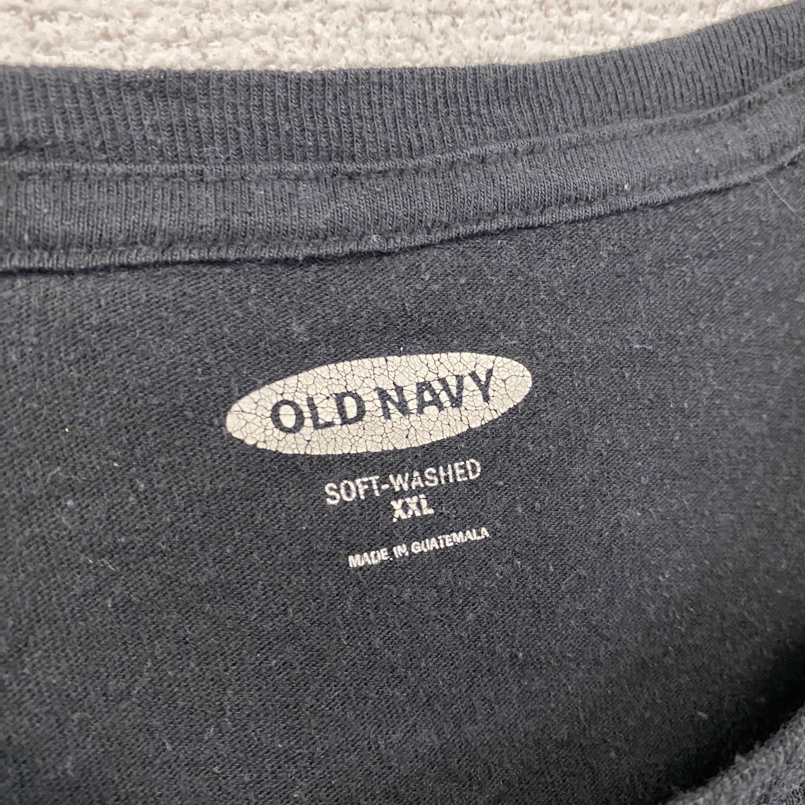 OLD NAVY　オールドネイビー 　半袖プリントTシャツ　黒　ブラック　2XLサイズ