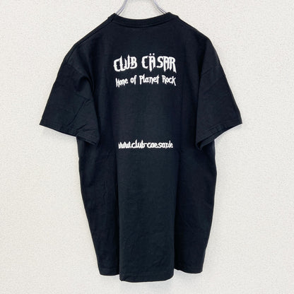 古着 used　FRUIT OF LOOM.　半袖プリントTシャツ　Plant Rock　黒　スカル　クルーネック　Mサイズ