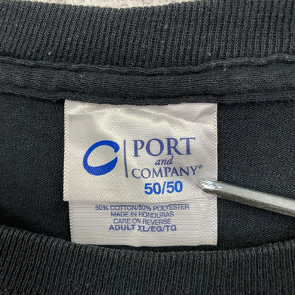 PORTandCOMPANY　半袖プリントTシャツ　黒　ブラック　XLサイズ