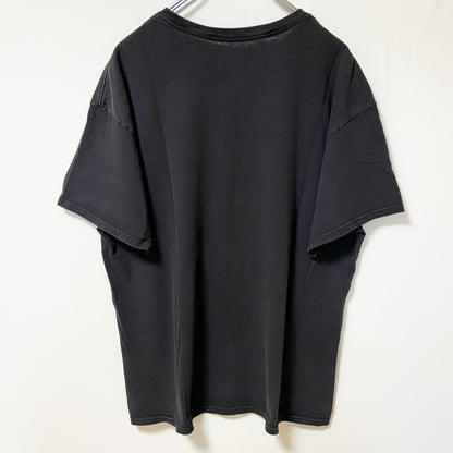 古着 used　GAS MONKEY ガスモンキー　半袖プリントTシャツ　黒　ブラック　クルーネック　レトロ　XLサイズ