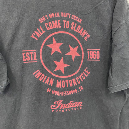 Indian　半袖プリントTシャツ　黒　ブラック　Lサイズ
