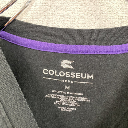 Colosseum　コロシアム　半袖プリントTシャツ　カレッジT　黒　ブラック　Mサイズ