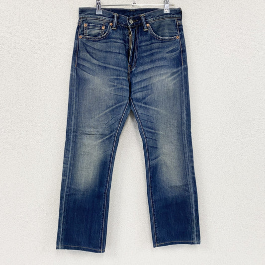 Levi's　リーバイス　505　デニムパンツ/ジーンズ　縦落ち　鬼ヒゲ　フェード　ジップフライ　インディゴ　W30サイズ