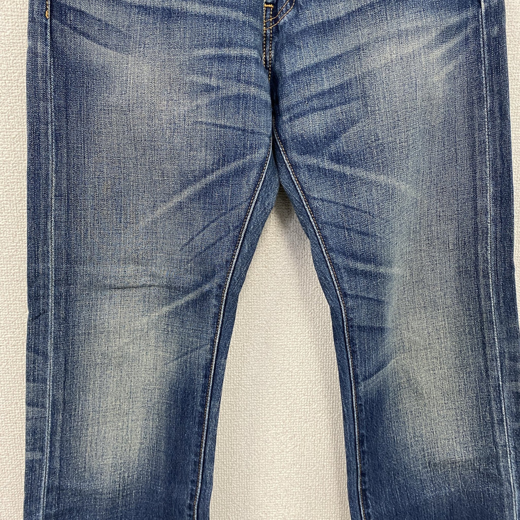 Levi's　リーバイス　505　デニムパンツ/ジーンズ　縦落ち　鬼ヒゲ　フェード　ジップフライ　インディゴ　W30サイズ