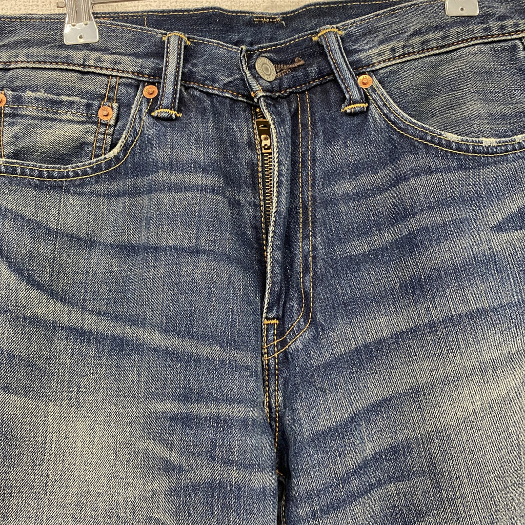Levi's　リーバイス　505　デニムパンツ/ジーンズ　縦落ち　鬼ヒゲ　フェード　ジップフライ　インディゴ　W30サイズ