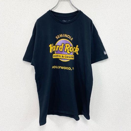 Hard Rock Cafe　ハードロックカフェ　半袖プリントTシャツ　企業T　黒　ブラック　XLサイズ