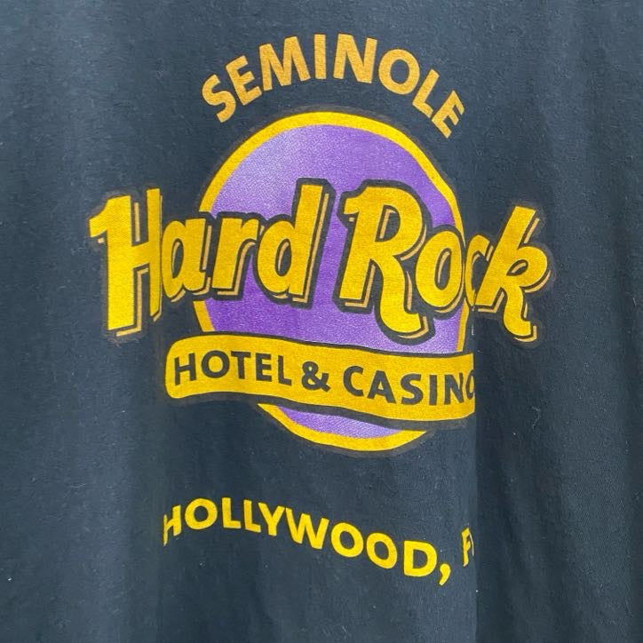Hard Rock Cafe　ハードロックカフェ　半袖プリントTシャツ　企業T　黒　ブラック　XLサイズ