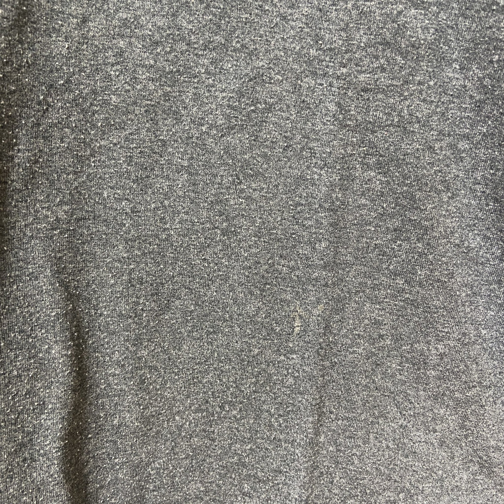 古着 used　GILDAN ギルダン　半袖リンガーTシャツ　グレー　ピースサイン　クルーネック　春夏服　Lサイズ