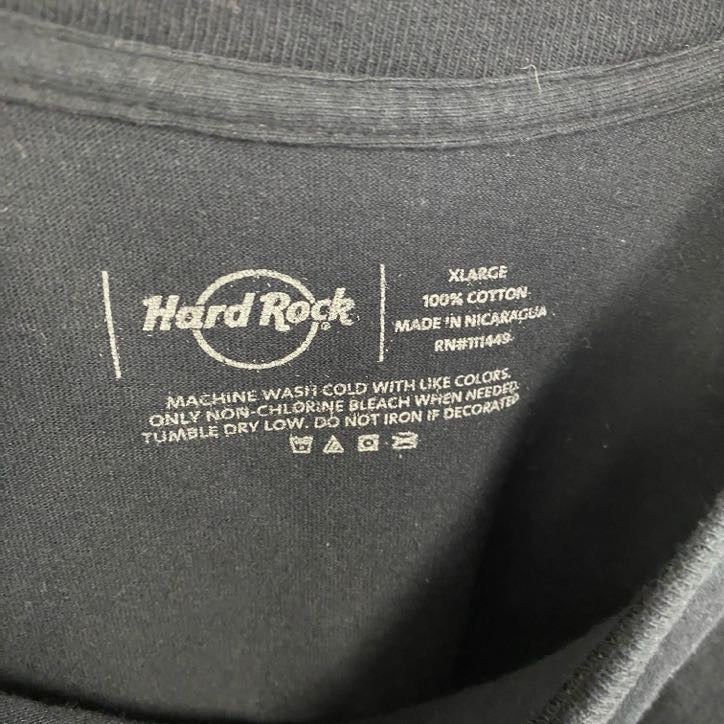 Hard Rock Cafe　ハードロックカフェ　半袖プリントTシャツ　企業T　黒　ブラック　XLサイズ