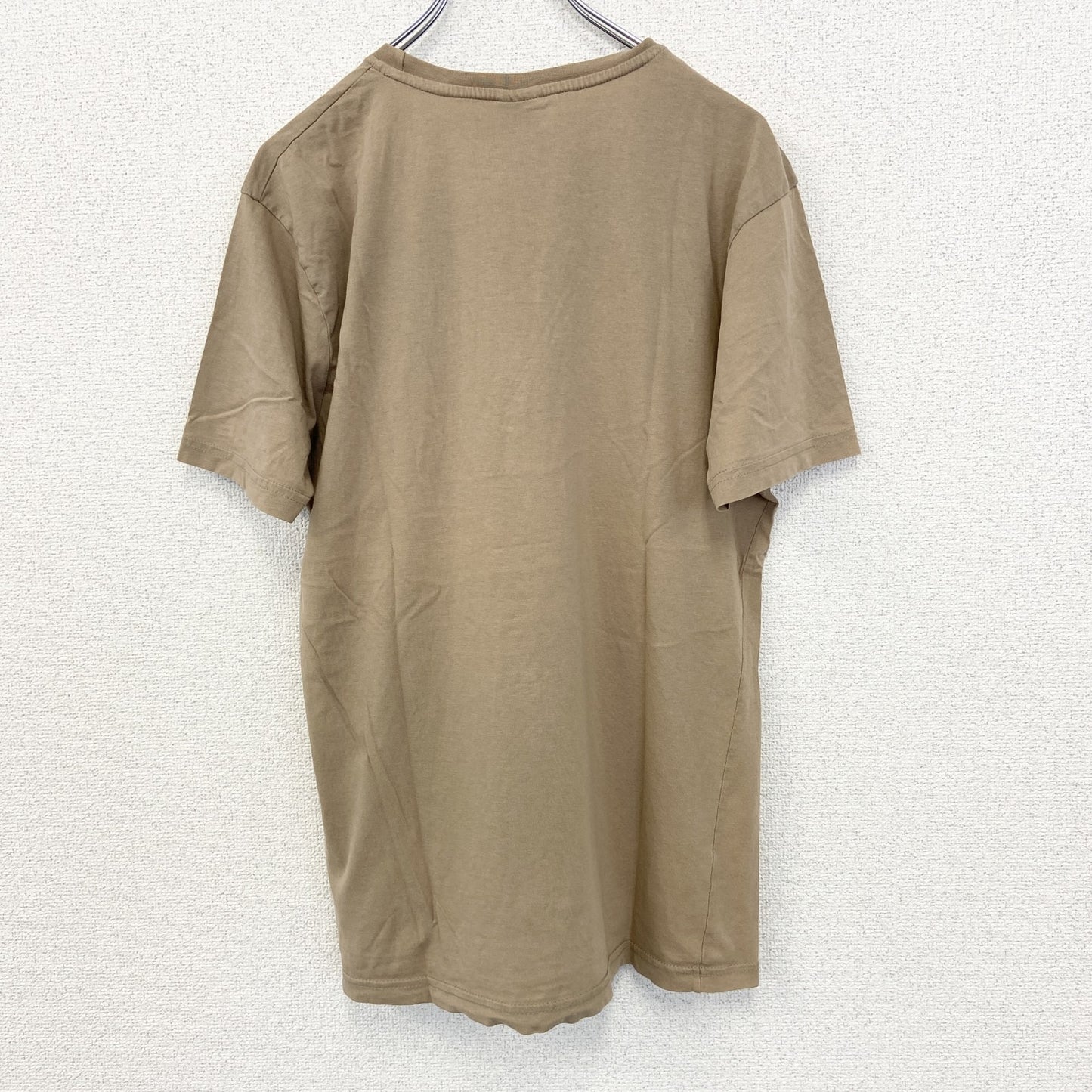 古着 used　SMOG スモッグ　半袖プリントTシャツ　カジュアルデザイン　ライオン　黄褐色　クルーネック　レトロ　XLサイズ