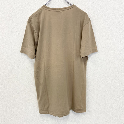 古着 used　SMOG スモッグ　半袖プリントTシャツ　カジュアルデザイン　ライオン　黄褐色　クルーネック　レトロ　XLサイズ