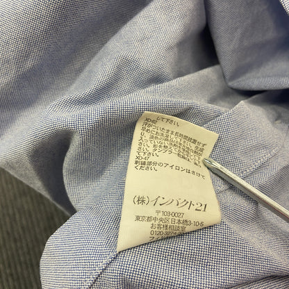 RALPH LAUREN　ラルフローレン　CLASSIC FIT　半袖ボタンダウンシャツ　青　ブルー　Mサイズ