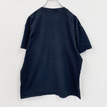 FRUIT OF THE LOOM　フルーツオブザルーム　半袖プリントTシャツ　企業T　クルーネック　黒　ブラック　Lサイズ
