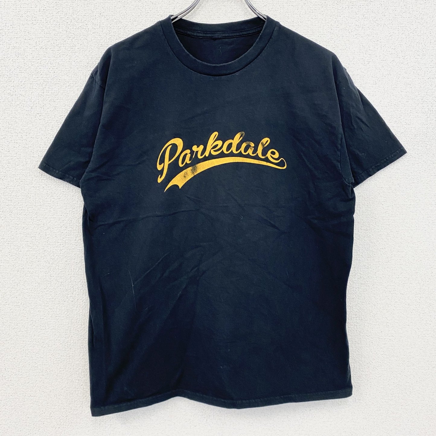 半袖プリントTシャツ　黒　ブラック