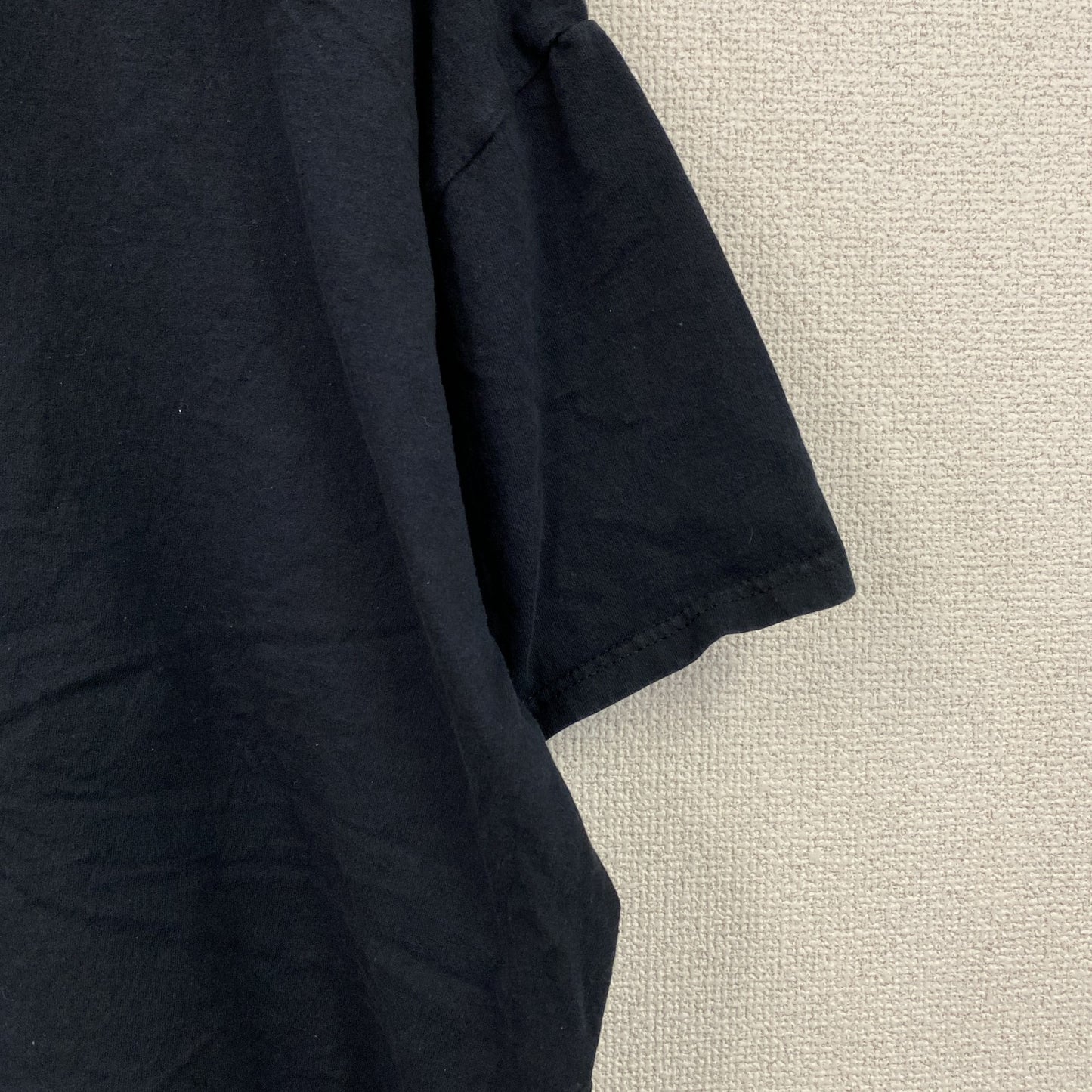 FRUIT OF THE LOOM　フルーツオブザルーム　半袖プリントTシャツ　企業T　クルーネック　黒　ブラック　Lサイズ