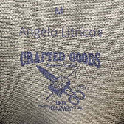 古着 used　Angelo Litrico　半袖アニマルプリントTシャツ　虎　タイガー　クルーネック　カーキ　Mサイズ