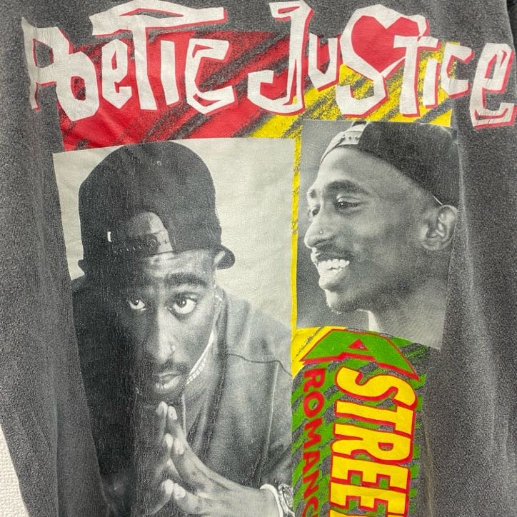 CHEMISTRY　2PAC　PoeTic JusTice　半袖プリントTシャツ　灰色　グレー　Mサイズ