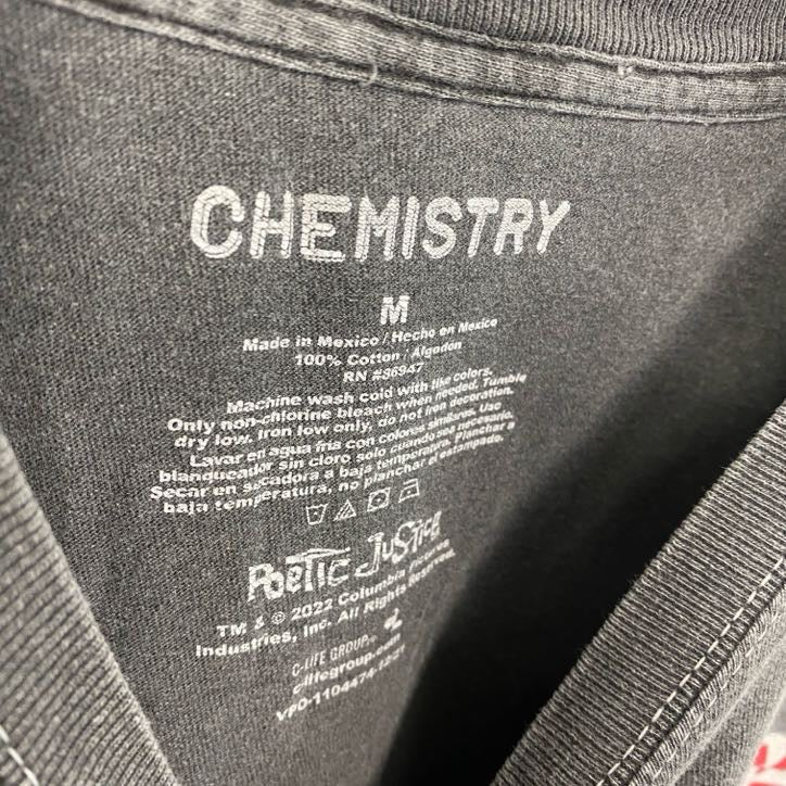 CHEMISTRY　2PAC　PoeTic JusTice　半袖プリントTシャツ　灰色　グレー　Mサイズ