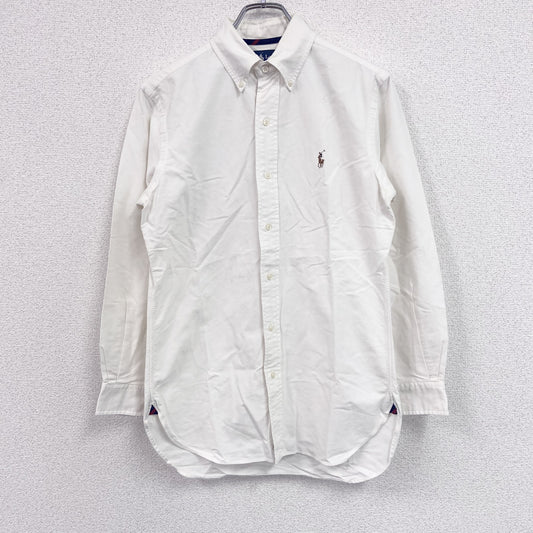Ralph Lauren　ラルフローレン　CLASSIC FIT　長袖ボタンダウンシャツ　白　ホワイト　Sサイズ