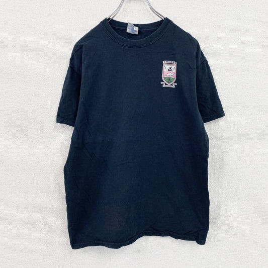 GILDAN　ギルダン　半袖プリントTシャツ　紺　ネイビー　Mサイズ
