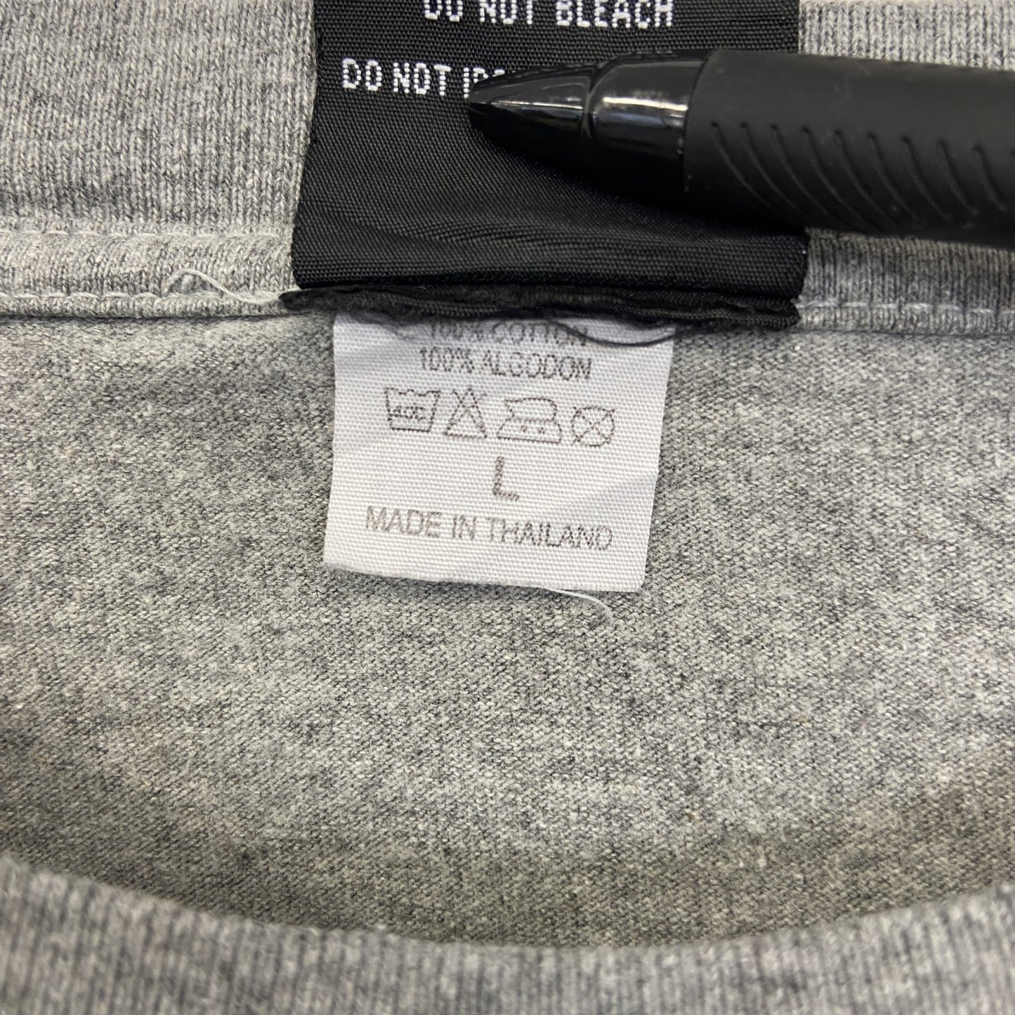 古着 used　DC ディーシー　半袖ロゴプリントTシャツ　モンスターエナジー　グレー　クルーネック　レトロデザイン　Lサイズ