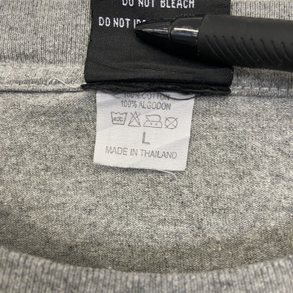 古着 used　DC ディーシー　半袖ロゴプリントTシャツ　モンスターエナジー　グレー　クルーネック　レトロデザイン　Lサイズ