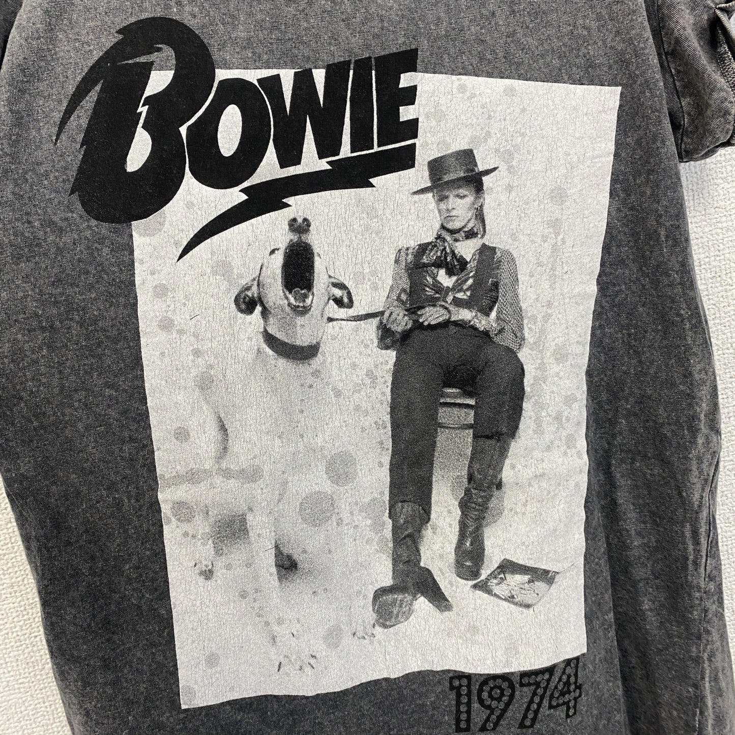 古着 used　David Bowie デイヴィッド・ボウイ　半袖プリントデザインTシャツ　ロック　バンドT　Sサイズ