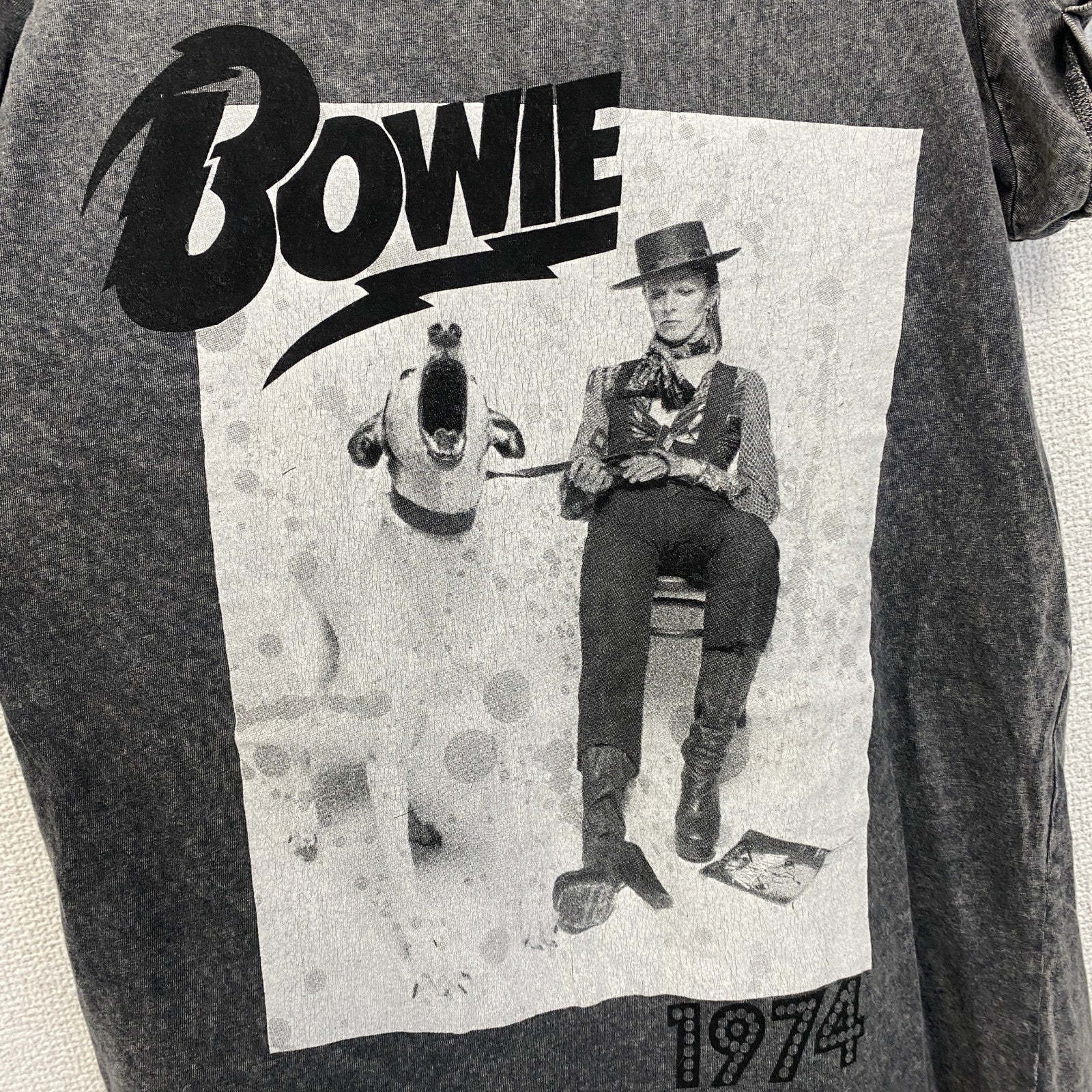 古着 used　David Bowie デイヴィッド・ボウイ　半袖プリントデザインTシャツ　ロック　バンドT　Sサイズ