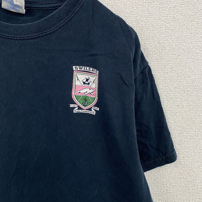 GILDAN　ギルダン　半袖プリントTシャツ　紺　ネイビー　Mサイズ