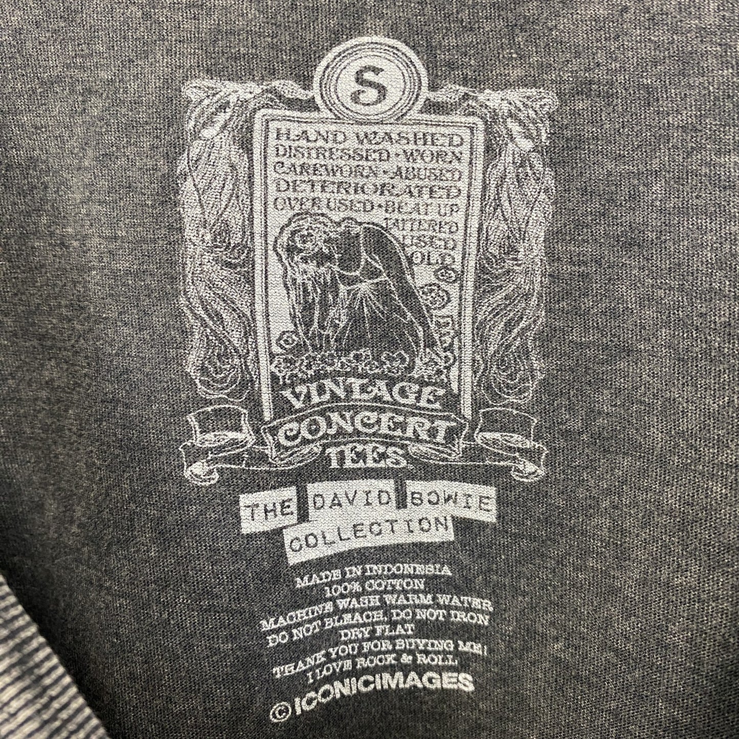 古着 used　David Bowie デイヴィッド・ボウイ　半袖プリントデザインTシャツ　ロック　バンドT　Sサイズ