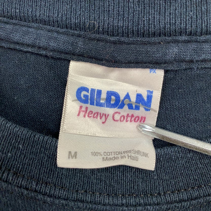 GILDAN　ギルダン　半袖プリントTシャツ　紺　ネイビー　Mサイズ