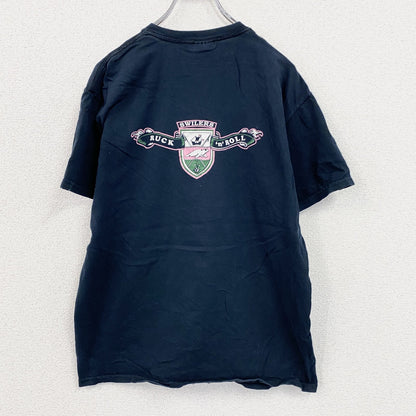 GILDAN　ギルダン　半袖プリントTシャツ　紺　ネイビー　Mサイズ